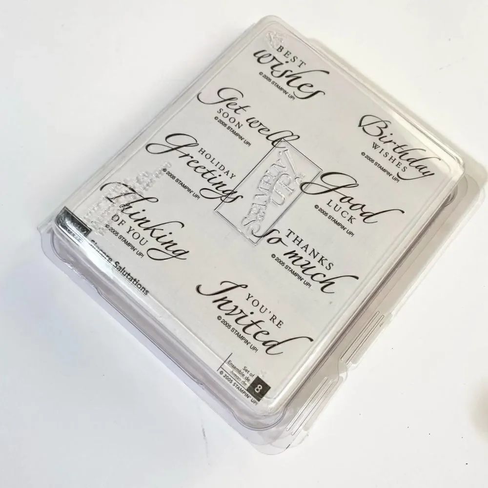 Stampin Up sincere salutations stamp set